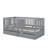 A Wooden Twin-Sized Daybed With Fence-Style Guardrails And Two Integrated Drawers-105707159-105707157