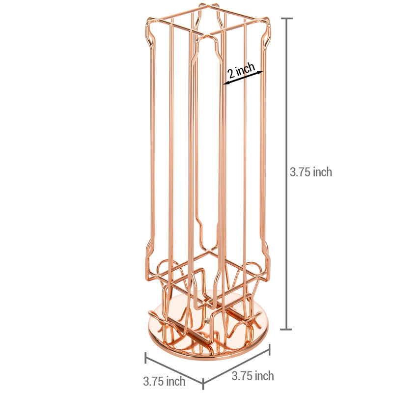 20 Pod Coffee Pod Storage, Copper-Toned