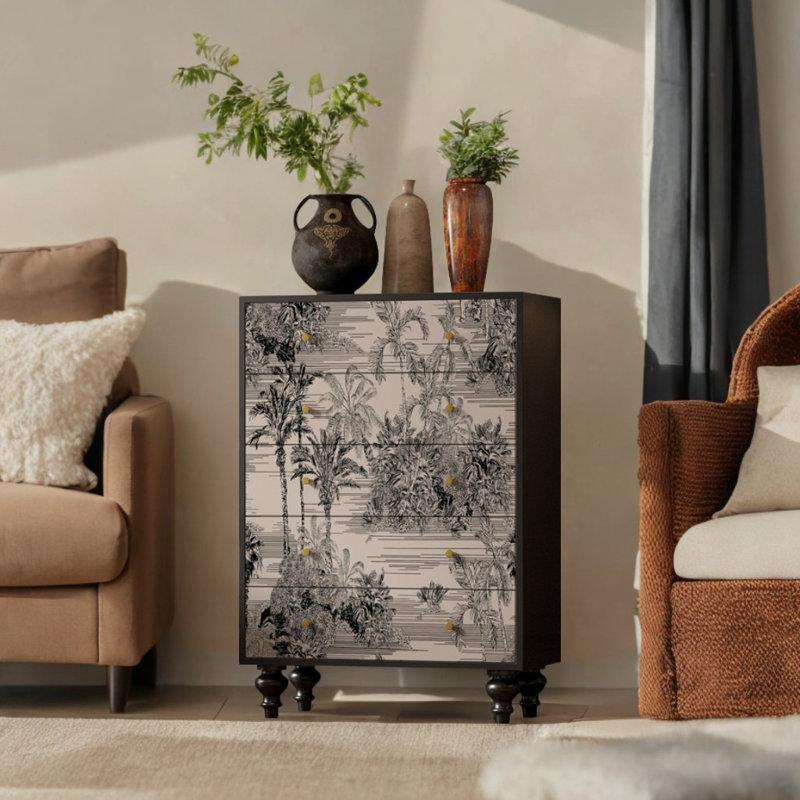 Commode d'appoint en bois massif italien