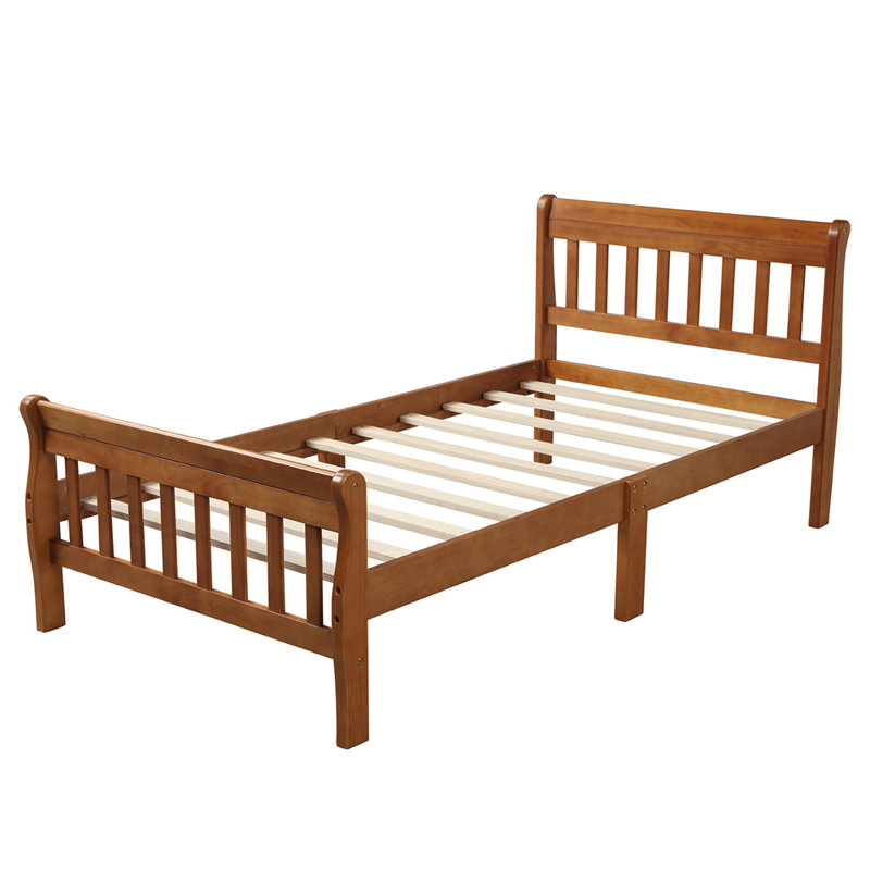 Lit plateforme Wood, Walnu