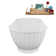 67" Streamline Soaking Freestanding Tub and Tray With Internal Drain