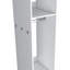 Armoire H 63 po, avec 3 tablettes, 1 miroir et 4 roulettes-563856214