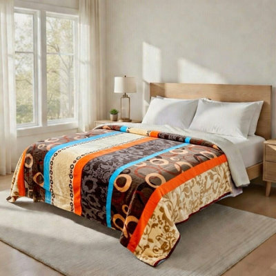 Grande couverture sherpa super pelucheuse, douce et confortable