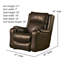 Fauteuil inclinable électrique en cuir véritable Contour