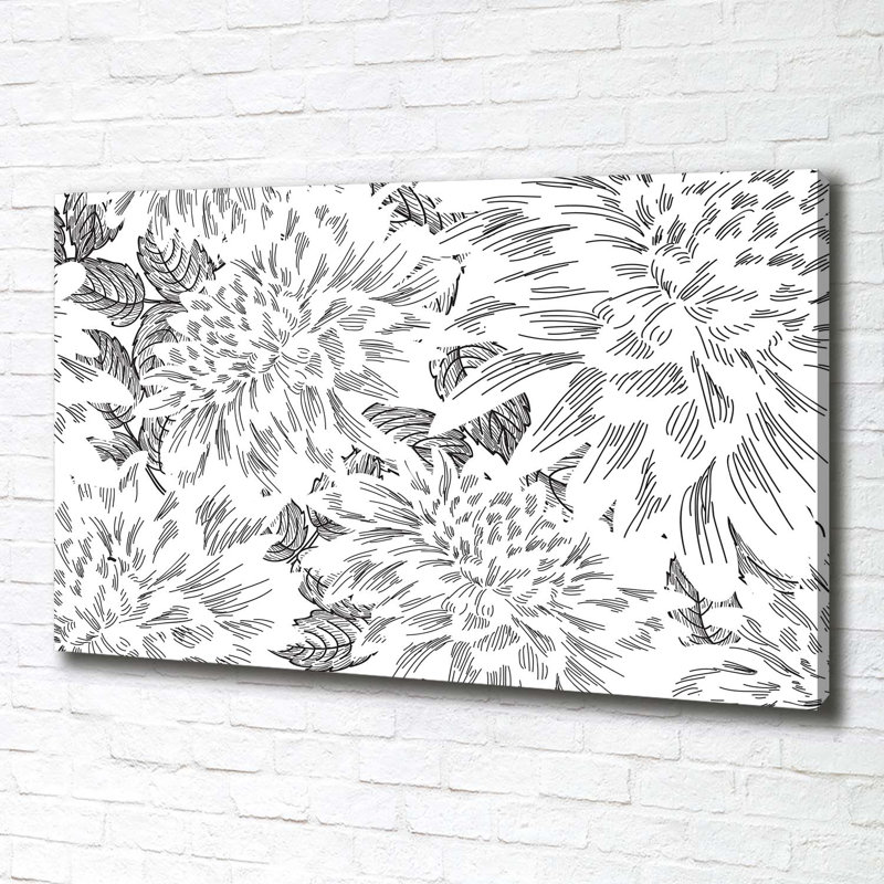 Floral Pattern - Wrapped Canvas Print