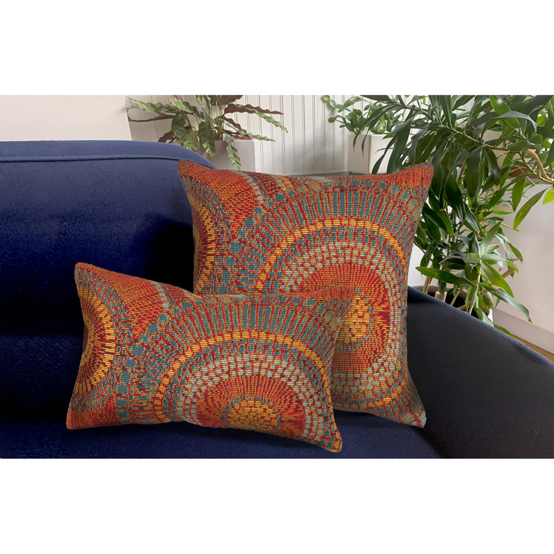 Saffron Orange Rectangular Indoor/Outdoor Pillow with Polypropylene Cover