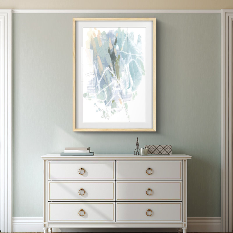 Loop Code I -Framed Print, Natural, 25.5" H x 17.5" W