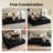 Nathasa 2 - Piece No Assembly Required Upholstered Boneless Sectional, Compression Sleeper Sofa with Pillow, Free Combination Sofa Bed for Home-123086226-123086228