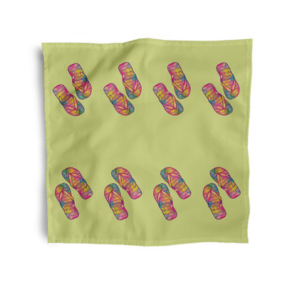 Thursa Polyester No Pattern Square Napkin