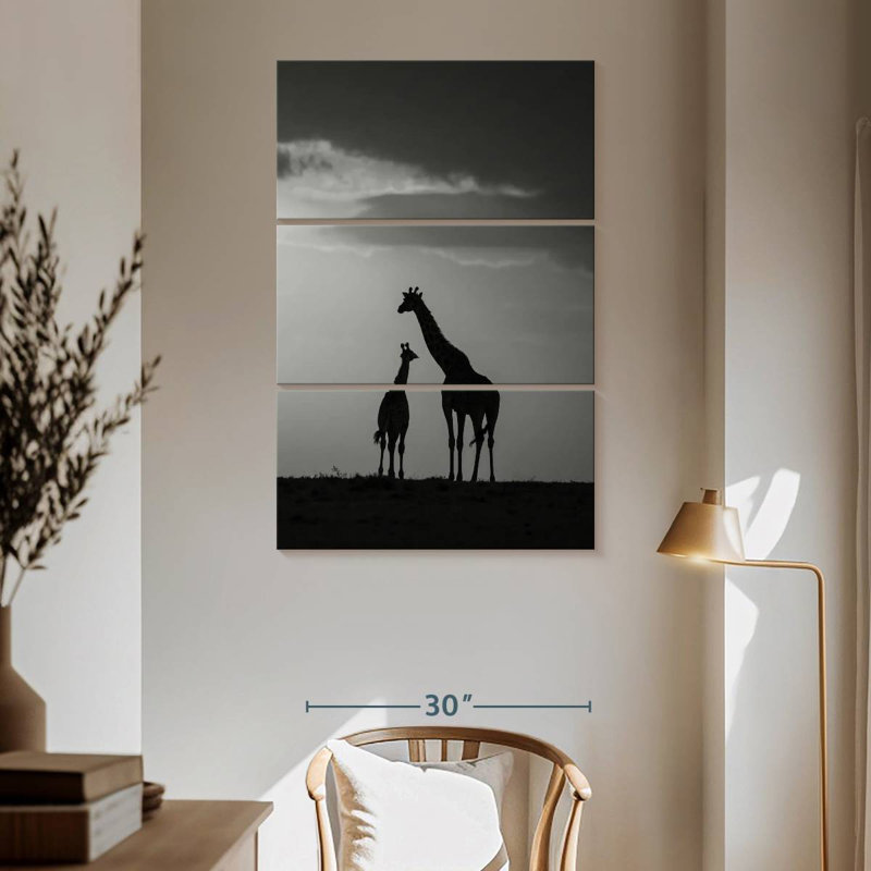 Affection de la girafe Brampt, H 65 po x l 42 po