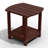 Outdoor HDPE Adirondack 2-Tier Weatherproof Patio Side Table-1173014595