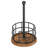 Paper Towel Holder, Kitchen Paper Towel Holder for Countertop, Paper Towel Stand with Wooden Base, Freestanding Kitchen Roll Holder