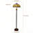 64"H Tiffany Style Floor Lamp with Stained Glass Shade and Resin Base-1023257592