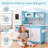 Wooden Kids Play Kitchen, Toy Kitchen Playset for Toddler, Pretend Oven, Microwave, Realistic Kitchen Sets for Boys Girls Age 3+-116247621