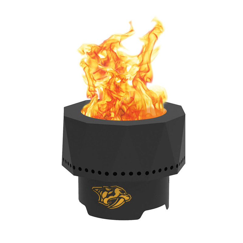 Steel Wood Burning Fire Pit, Nashville Predators