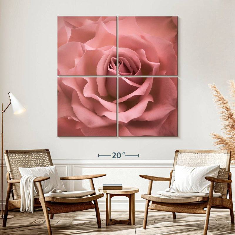 Harnek Misty Rose Pink Rose, 57" H x 57" W