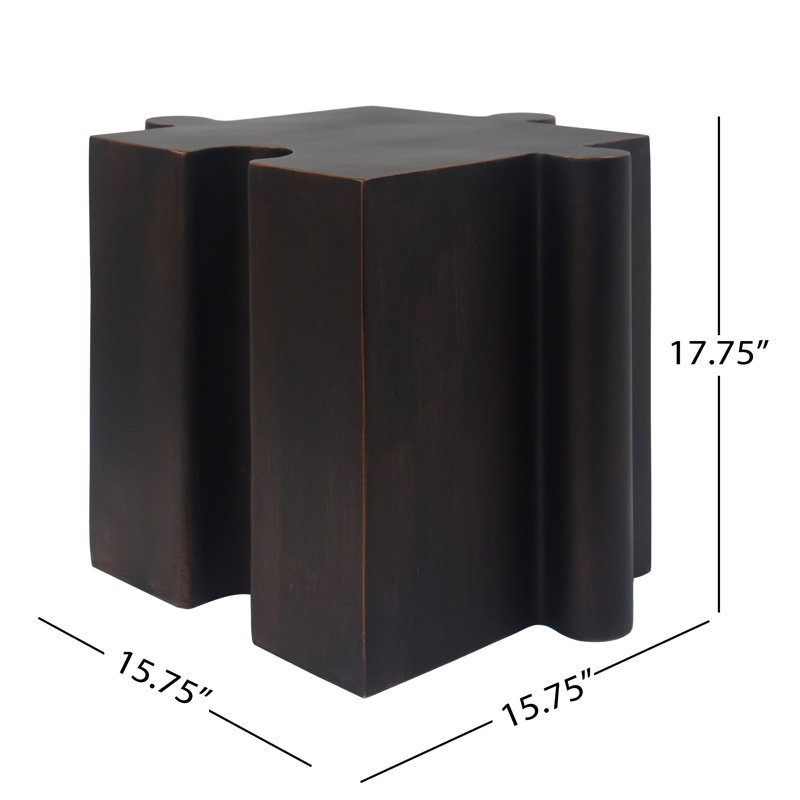 Table d'appoint casse-tête MGO, Cuivre antique