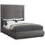 Lit plateforme tapissier en bois massif Prudhoe-88469395-88469394