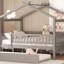 Lit maison avec lit gigogne-349194906