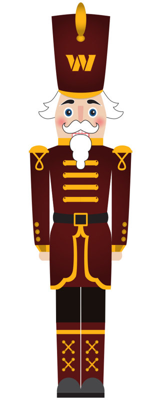 Washington Commanders 46" Nutcracker Leaner