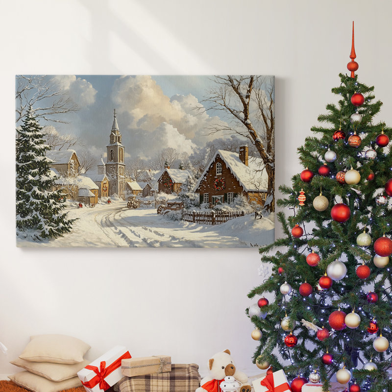 Christmas Holiday Arts - Toile tendue avec châssis
