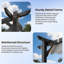 3m x 3m Metal Pergola with Retractable Roof-111057971-111057970