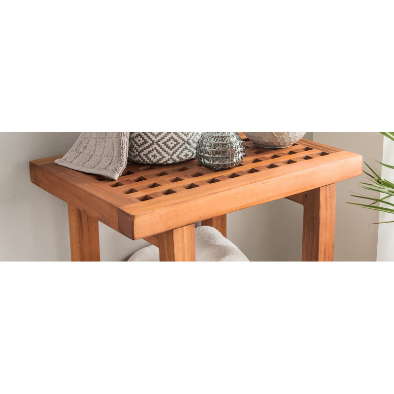 Admer Solid Wood Accent Stool