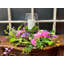 Couronne florale artificielle rose 22 pouces