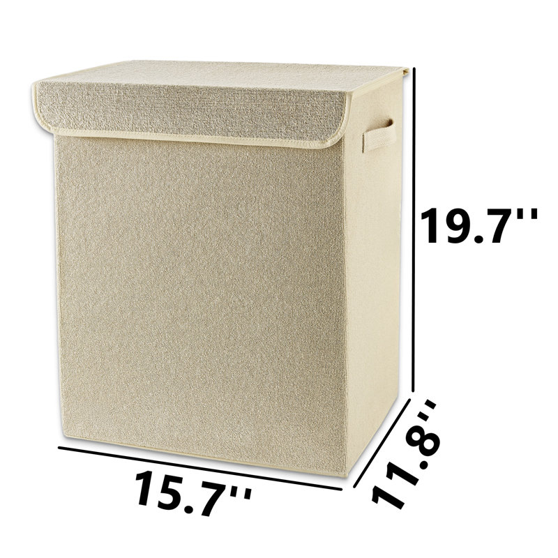 Boîte de rangement en feutre 100% terrycloth 67L avec supports