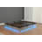 King Size Floating Bed Frame with LED Lights, Metal Platform, No Box Spring, Easy Assembly, Stable and Noise-Free