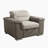 Jezebelle Upholstered Accent Chair with Ottoman-502272948