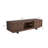 55 Inch Farmhouse Media Console, Mid Century TV Stand with Wave Pattern Door, Storage Entertainment Center for Living Room, Walnut
