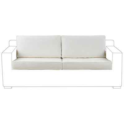 Outdoor Cushion Cover Set ARDEA White