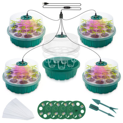 13-Hole Garden Propagator Tray with Lid