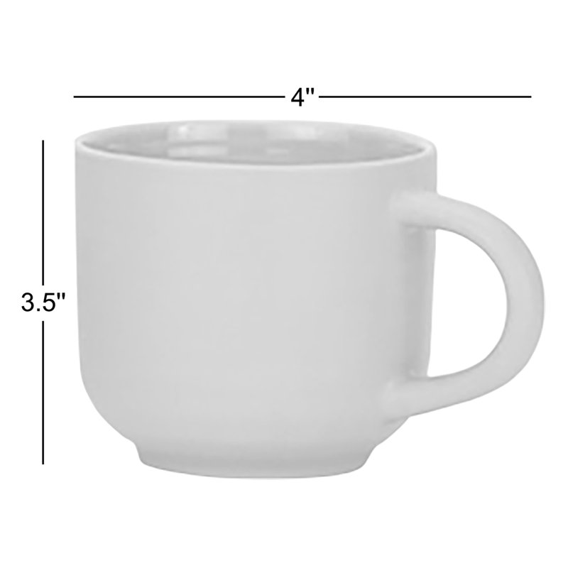 Hirma Stoneware Coffee Mug, Bone