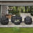 Giany Fully Assembled Altuminum Frame 4 - Person PVC-coated polyester Rope Outdoor Seating Group with Cushions-1707526154-1706253906