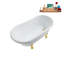 57.5'' x 29.5'' Soaking Acrylic Bathtub-83636137-83636132