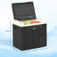 Outsunny 50L Car Refrigerator Portable Compressor Fridge Grey/Black