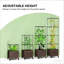 Cage à plante, lit de jardin surélevé, lit de plante à treillis mobile-1037201569