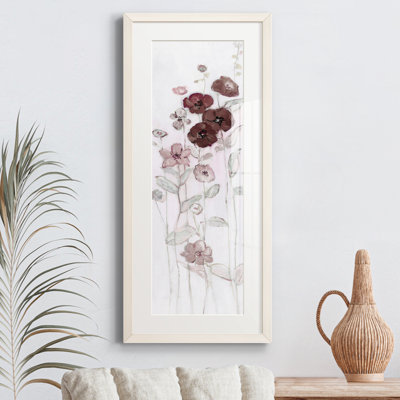 Peinture sur papier encadrée