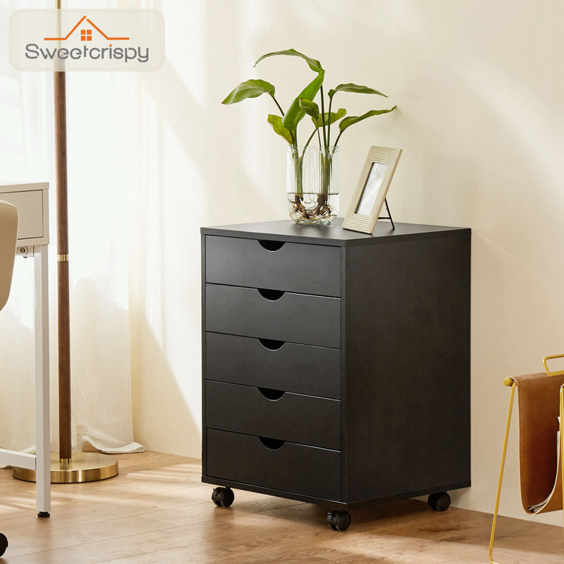 Ludella 18.7'' Wide 4 - Drawer Filing Storage Cabinet, Black