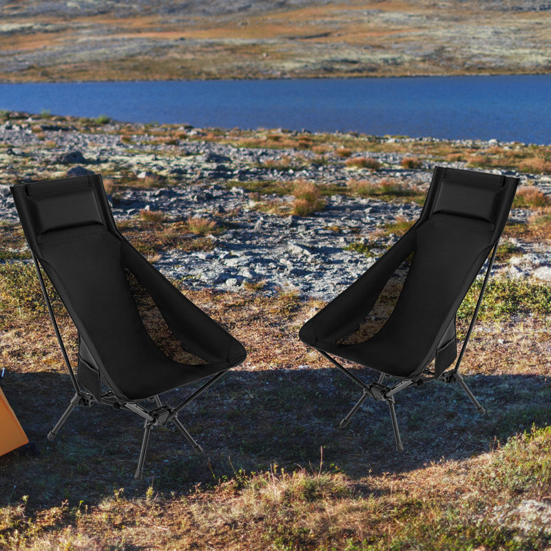  Ultra-Lightweight Camping Chair Portable Lawn Chair w/Triangular Aluminum Frame