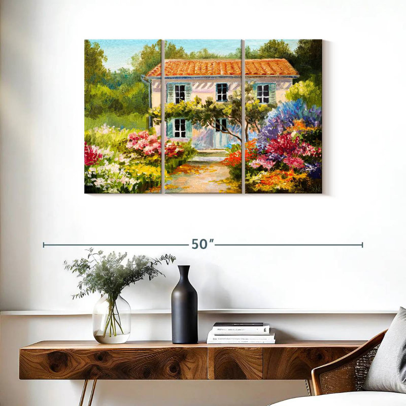 Flower Garden Cottage, H 24 po x l 38 po