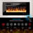 36"W Electric Fireplaces Heater, Recessed Ultra Thin Wall Mounted,Low Noise,8HTimer & Remote Control For Living Room with Overheating Protection,Crystal & 12 Adjustable Color,750W/1500W