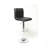 Swivel Faux Leather Adjustable Hydraulic Bar Stool, Set Of 2-107243320