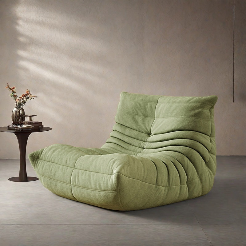 Canapé rétro rétro chenille, Suède vert