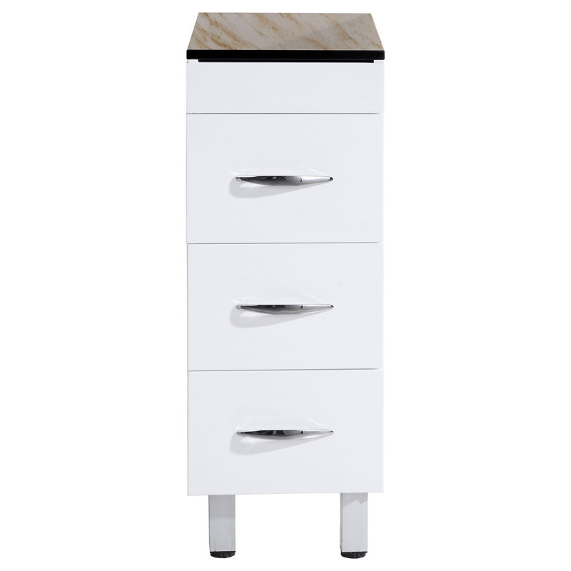 Freestanding Linen Cabinet, White