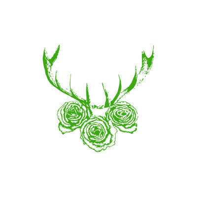 Décalcomanie murale cerf antler