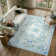 Kaldi Floral Washable Area Rug Non-Slip Stain Resistant Low-Pile Boho Large Indoor Throw Carpet
