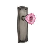 Prairie Plate with Crystal Pink Door Knob